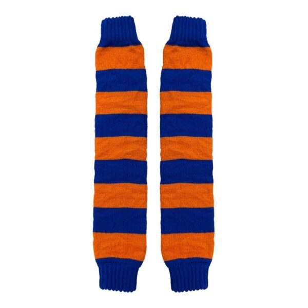 Lampegat beenwarmers blauw oranje