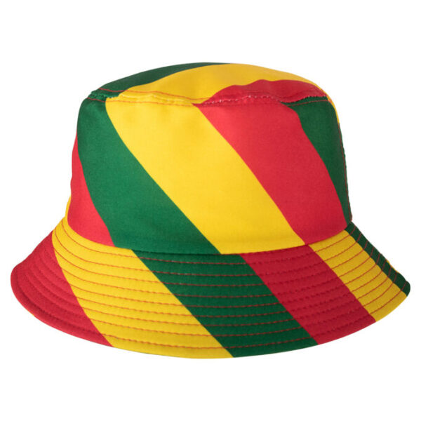 Vissershoedje rood geel groen