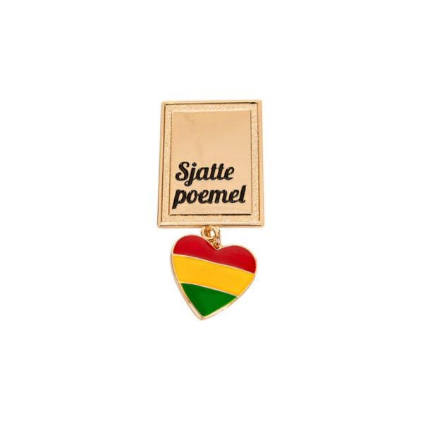 Badge/ broche rechthoek "Sjatte poemel"