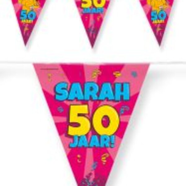 Vlaggenlijn Sarah 50 jaar