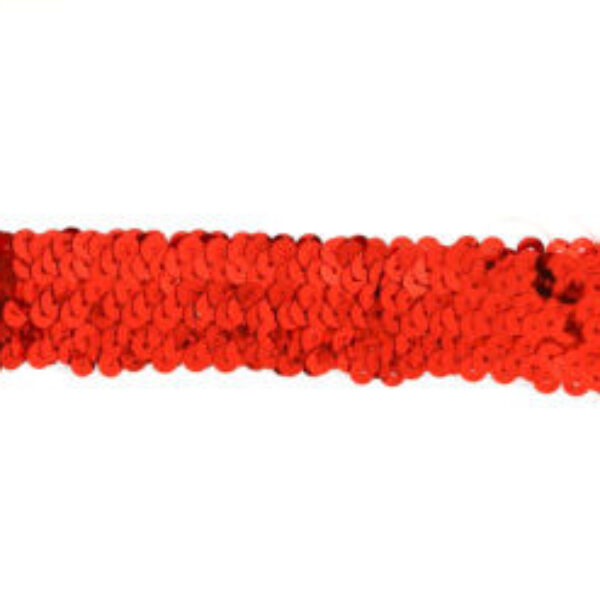 Hoofdbandje paillet rood