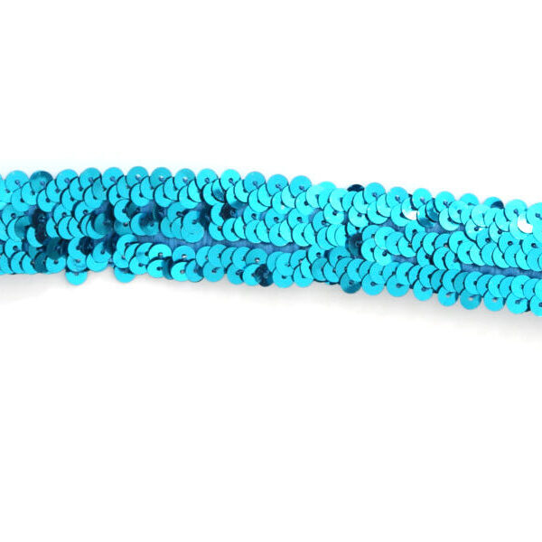 Hoofdbandje paillet turqoise