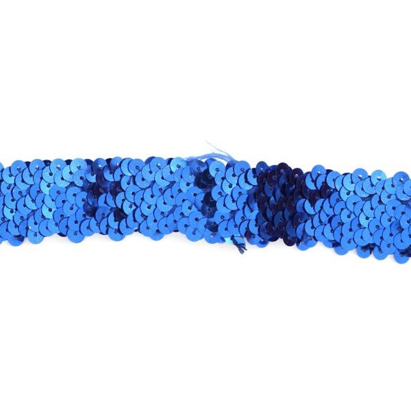 Hoofdbandje paillet blauw