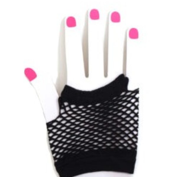 Nethandschoenen kort zwart