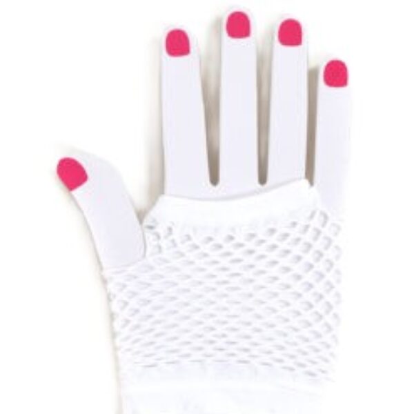 Nethandschoenen kort wit