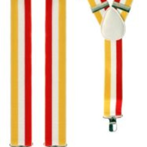 Bretels rood wit geel