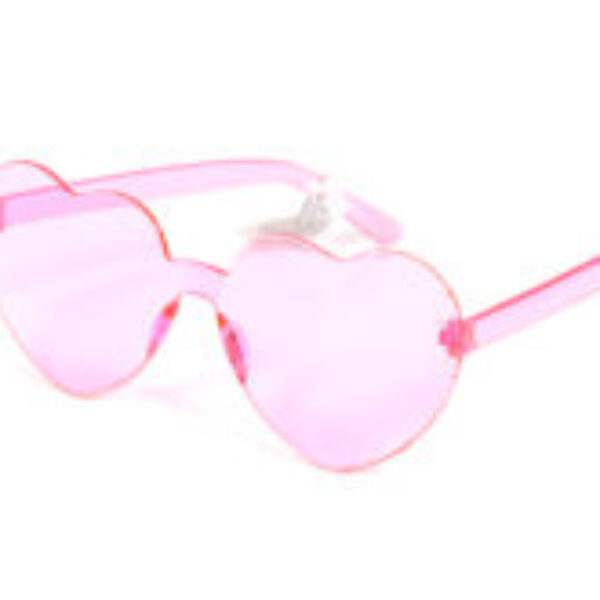 Bril hartjes roze