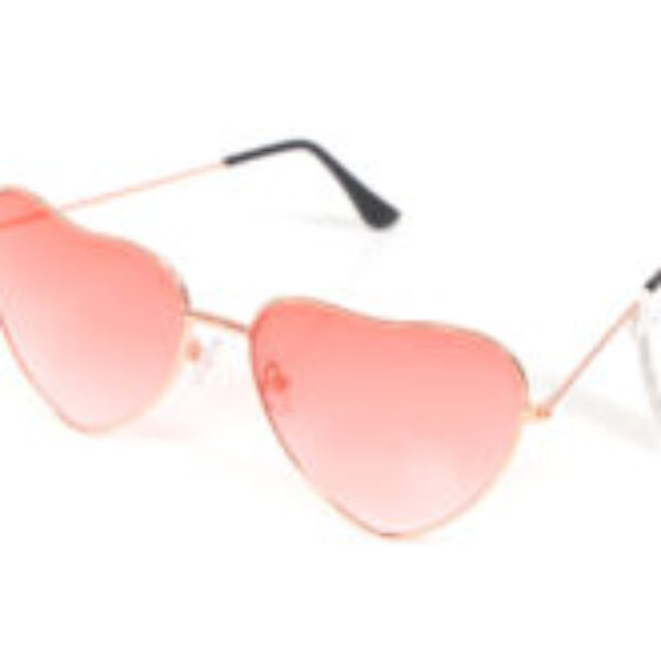 Bril hartjes roze