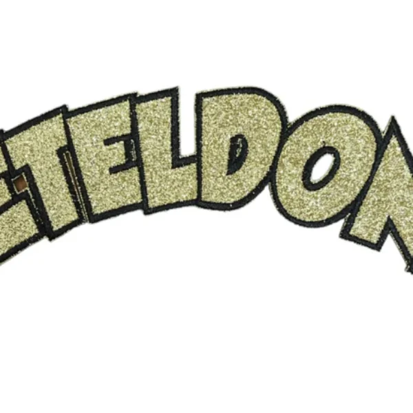 Embleem glitter boog goud Oeteldonk