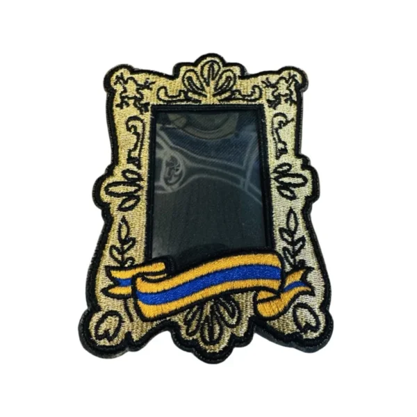 Embleem Lampegat fotolijstje blauw geel