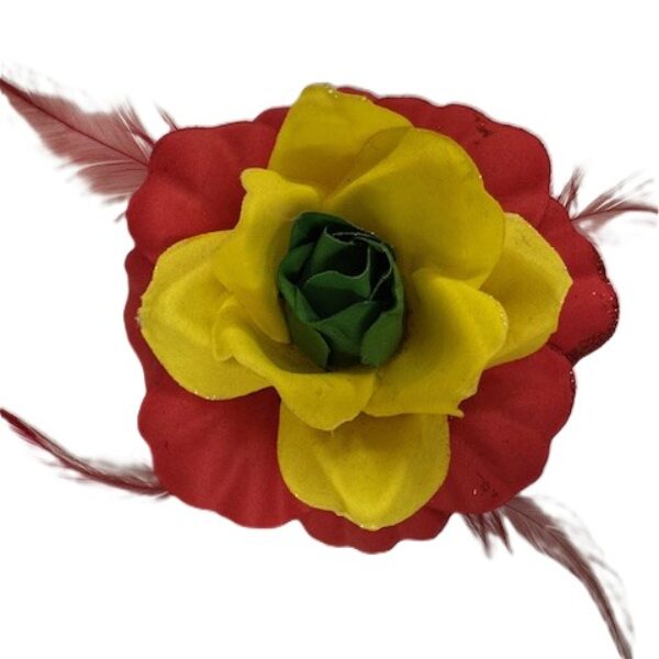 Bloem luxe rood geel groen