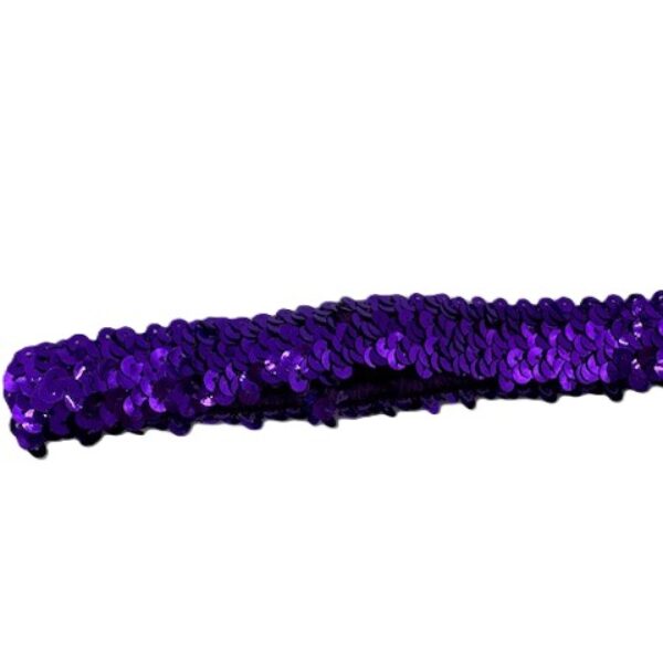 Hoofdbandje paillet paars