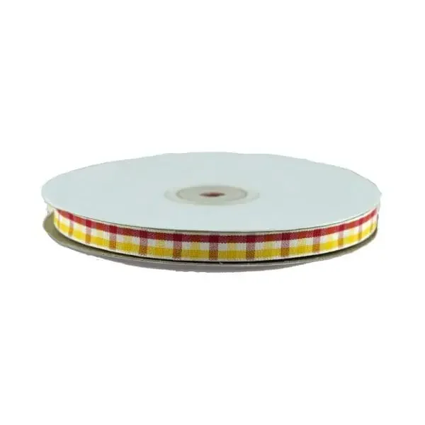 Ripslint ruit rood wit geel