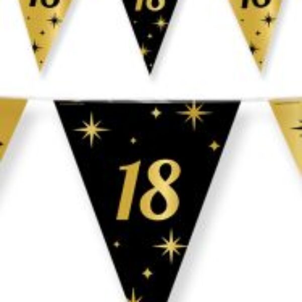 Vlaggenlijn 18 goud en zwart