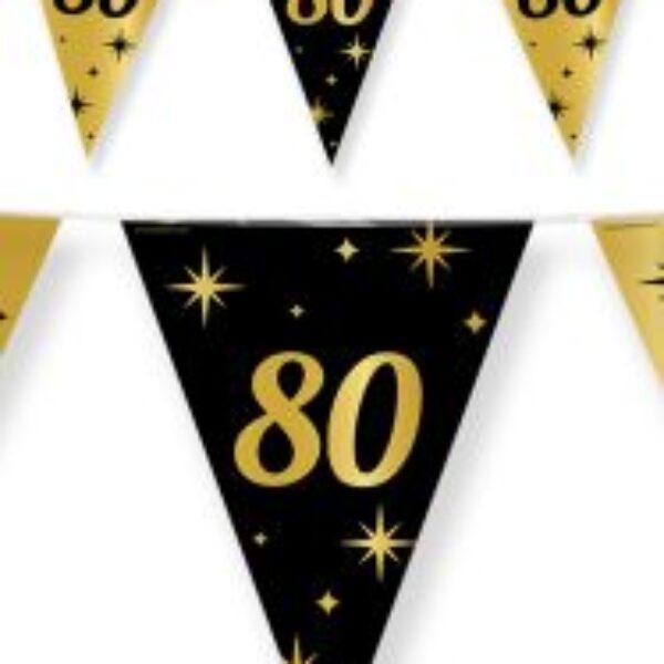 Vlaggenlijn 80 goud en zwart