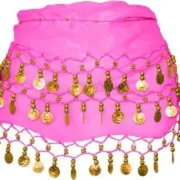 Heupdoek / buikdans roze/pink