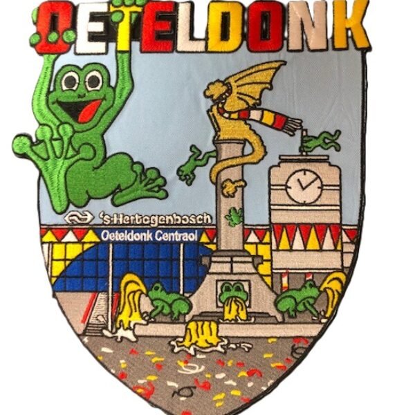 Embleem Oeteldonk Centraol met de gouden Draak