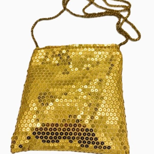 Tasje goud met pailletten crossbody