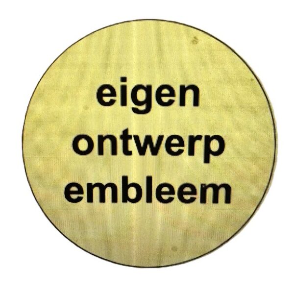 Maatwerk eigen embleem