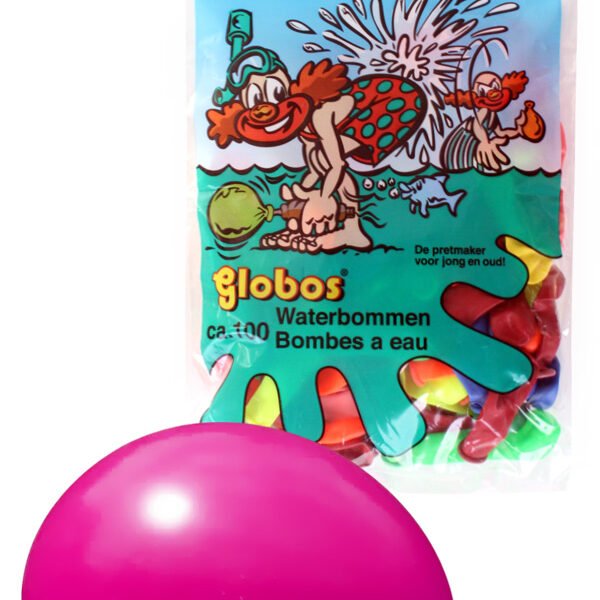 Waterballon assorti kleuren, 3 inch inhoud 100