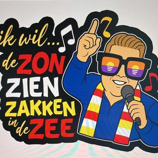 Embleem Rudger ...ik wil de zon zien zakken in de zee