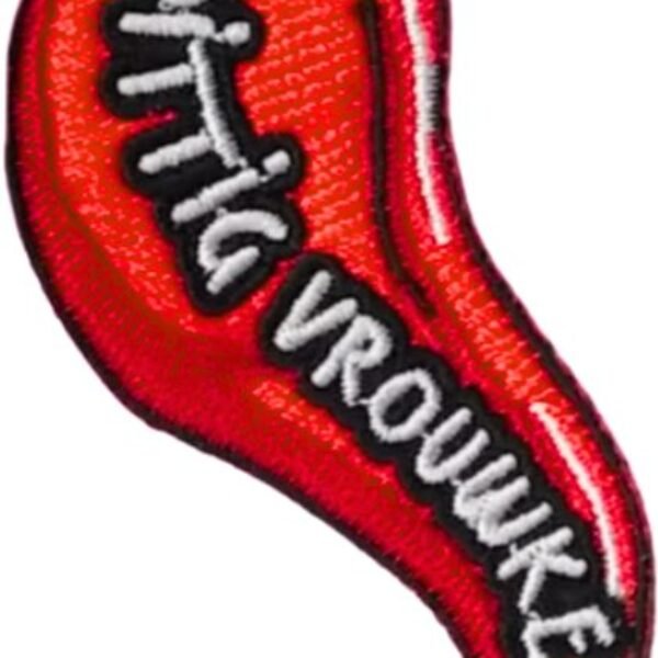 Embleem pittig vrouwke