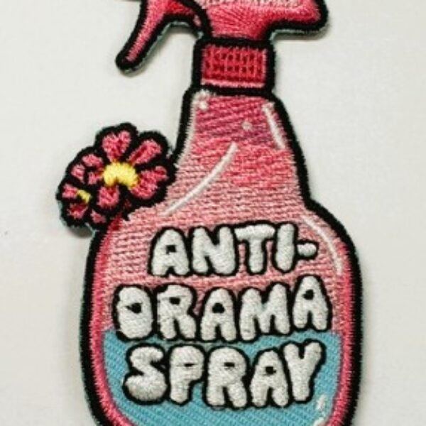 Embleem anti drama spray roze