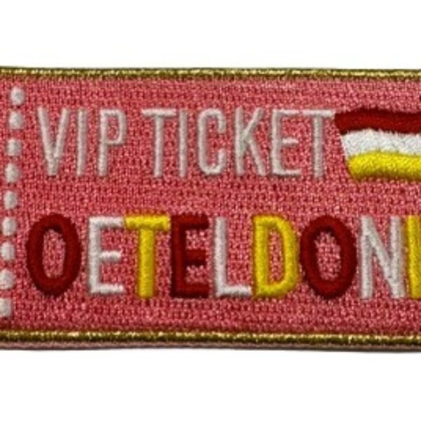 Embleem VIP ticket Oeteldonk roze