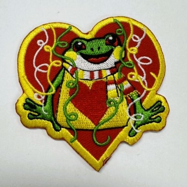 Embleem kikker in hart